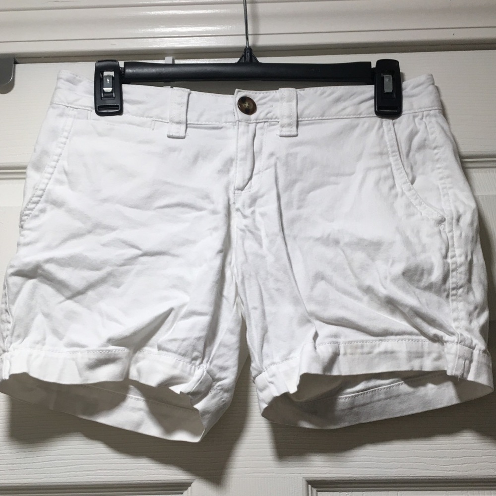 White Red Camel Shorts